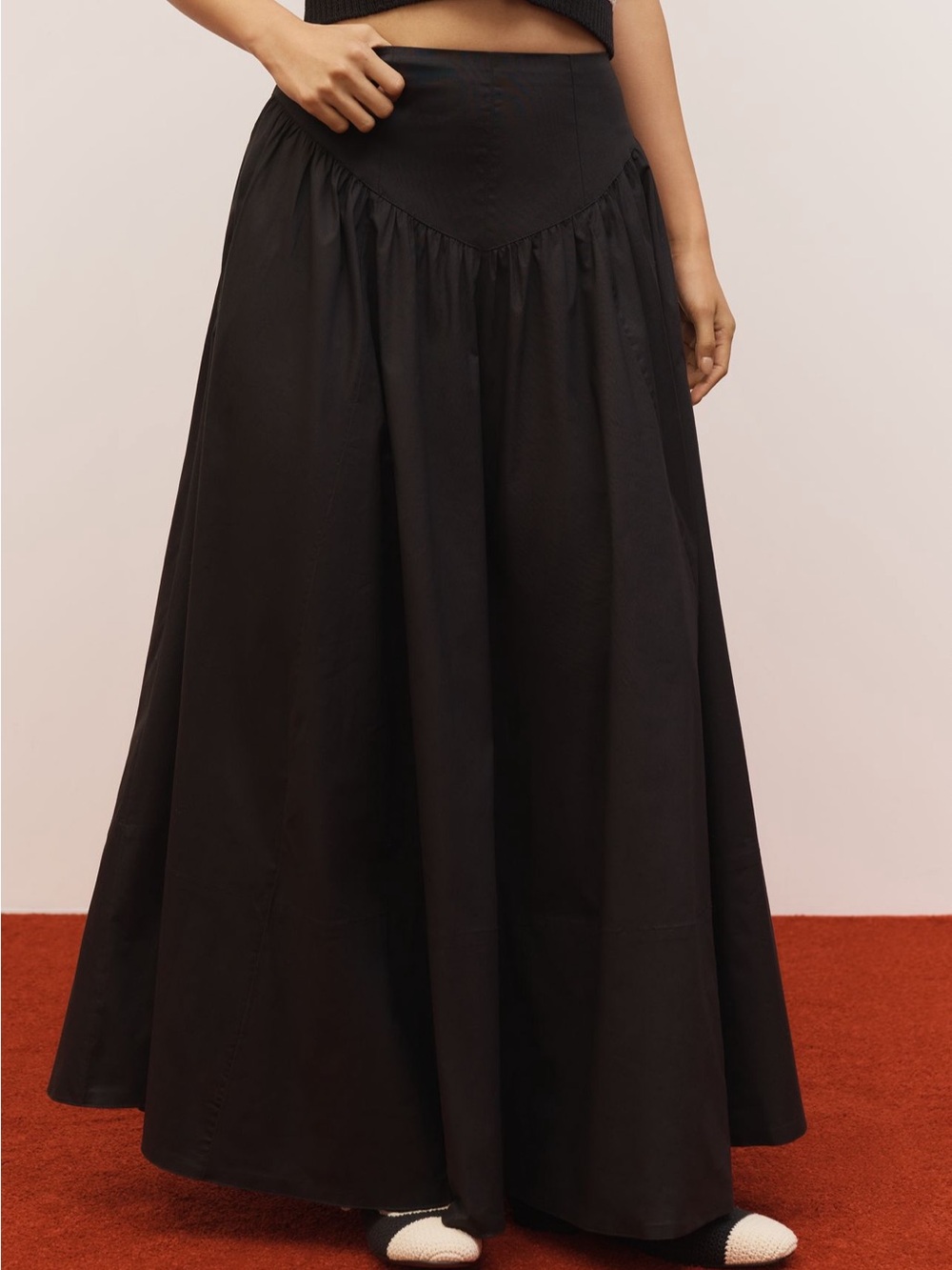 Maeve Drop-Waist A-Line Maxi Skirt - Size 8